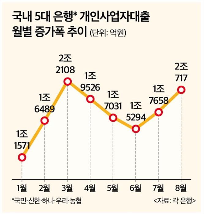 규제강화 전 개인사업자대출, 막차타기 수요 몰렸다