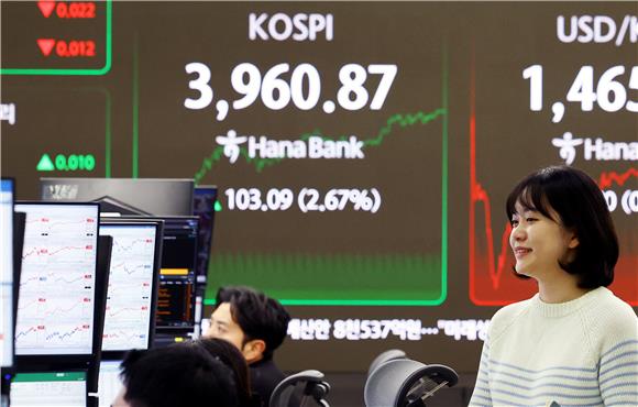 코스피, 하루 만에 3900선 회복