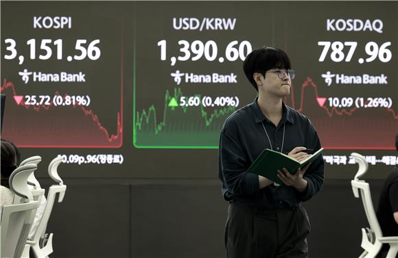코스피, 세제·관세 불확실성에 3150선 후퇴